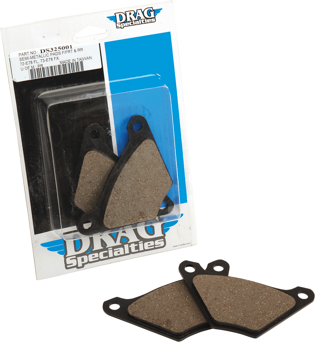 DRAG SPECIALTIES Semi Metallic Brake Pads 16-0902SCPBC251 - Cycle City Outdoors