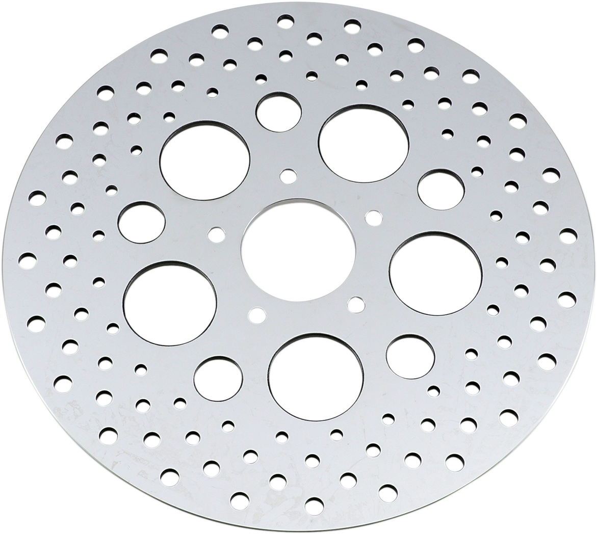 DRAG SPECIALTIES Drilled Brake Rotor - Front - 11.5" - Harley-Davidson 060185ASP-BC648 - Cycle City Outdoors