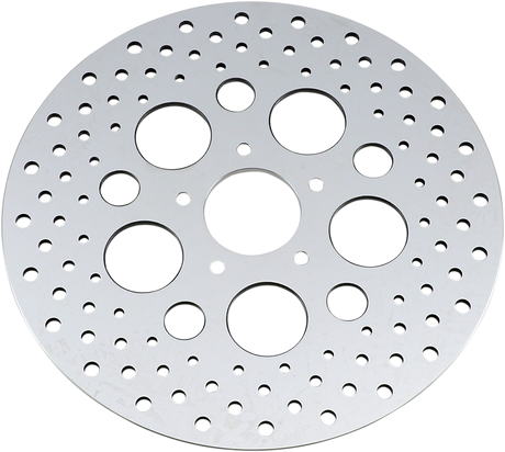DRAG SPECIALTIES Drilled Brake Rotor - Front - 11.5" - Harley-Davidson 060185ASP-BC648 - Cycle City Outdoors