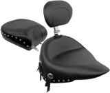 MUSTANG Wide Rear Seat - Studded - Black - Softail '84-'99 79114
