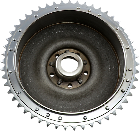 DRAG SPECIALTIES Brake Drum with Sprocket - 63-66 06-0129-BX-LB2 - Cycle City Outdoors
