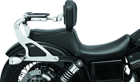 Kuryakyn Fixed Mounts Multi-Purpose Driver & Passenger Backrest 06-17 Dyna Models Chrome - Cycle City Outdoors