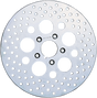 DRAG SPECIALTIES Drilled Brake Rotor - Front - 11.5" - Harley-Davidson 060176ASP-BC648