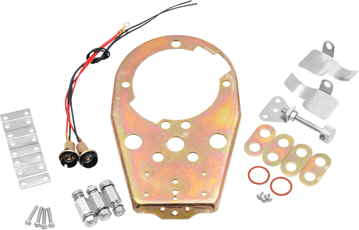 DRAG SPECIALTIES Base Plate - Cat Eye Dash Cover 12-0034B - Cycle City Outdoors