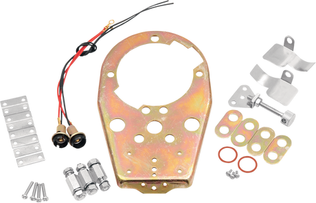 DRAG SPECIALTIES Base Plate - Cat Eye Dash Cover 12-0034B - Cycle City Outdoors