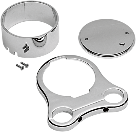 DRAG SPECIALTIES 1.25" T-Bar Single Gauge Mount - Chrome - For '00-'22 OEM Style Gauges 373864 - Cycle City Outdoors