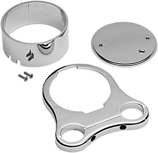 DRAG SPECIALTIES 1.25" T-Bar Single Gauge Mount - Chrome - For '00-'22 OEM Style Gauges 373864 - Cycle City Outdoors