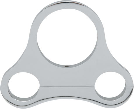 DRAG SPECIALTIES 1.25" T-Bar Single Gauge Mount - Chrome - For 2.375/2.4" Mini Gauge 373866 - Cycle City Outdoors