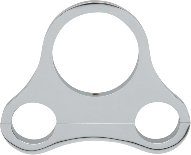 DRAG SPECIALTIES 1.25" T-Bar Single Gauge Mount - Chrome - For 2.375/2.4" Mini Gauge 373866 - Cycle City Outdoors