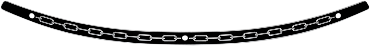 MEMPHIS SHADES Windshield Trim - Black - Chain - '96-'13 FLH MEB0944