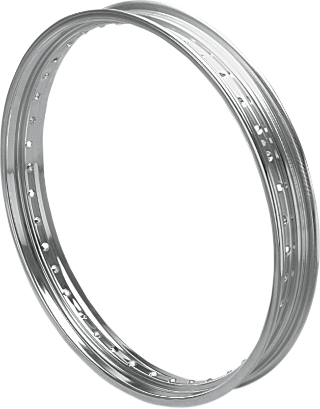 DRAG SPECIALTIES Rim - Drop Center - Rolled Edge - 40 Hole - Silver - 21x2.15 43662-80B-PWLB1 - Cycle City Outdoors