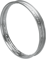 DRAG SPECIALTIES Rim - Drop Center - Rolled Edge - 40 Hole - Silver - 21x2.15 43662-80B-PWLB1 - Cycle City Outdoors