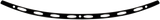 MEMPHIS SHADES Windshield Trim - Black - Oval - FLH MEB0975