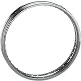 DRAG SPECIALTIES Rim - 40 Hole - Spun - Silver - 21x2.15 26514 - Cycle City Outdoors