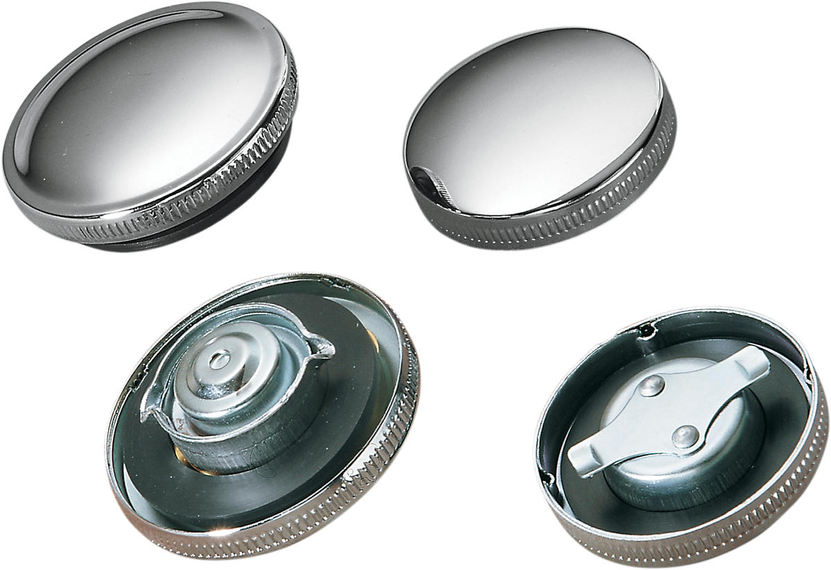 DRAG SPECIALTIES Gas Cap - Non-Vented - Chrome 03-0027-BC222 - Cycle City Outdoors