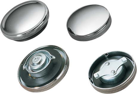 DRAG SPECIALTIES Gas Cap - Non-Vented - Chrome 03-0027-BC222 - Cycle City Outdoors