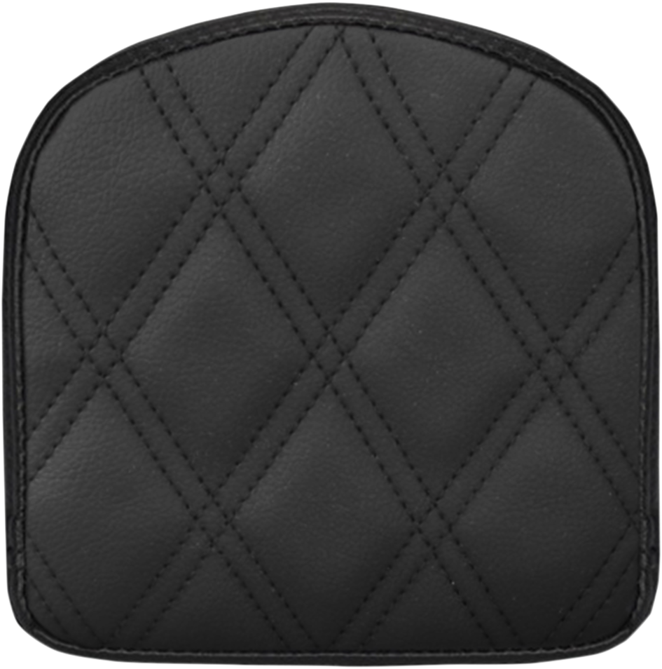 SADDLEMEN Sissy Bar Pad - Lattice Stitched - Black 040843