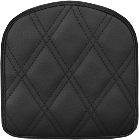 SADDLEMEN Sissy Bar Pad - Lattice Stitched - Black 040843