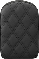 SADDLEMEN Sissy Bar Pad - Lattice Stitched - Black 041143