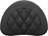 SADDLEMEN Sissy Bar Pad - Lattice Stitched - Black 051344