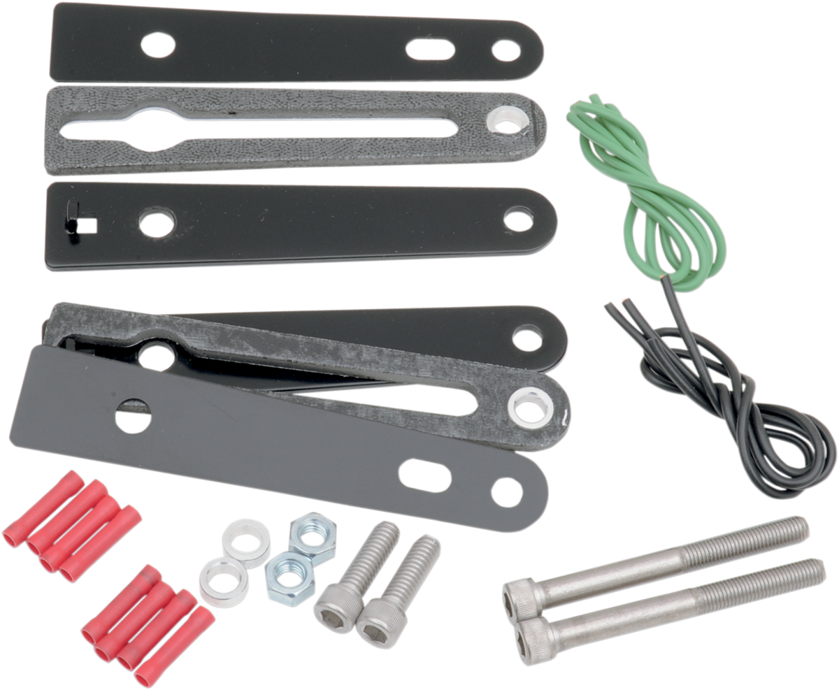 SADDLEMEN Turn Signal Relocation Kit - Sportster - Black 2020-0422