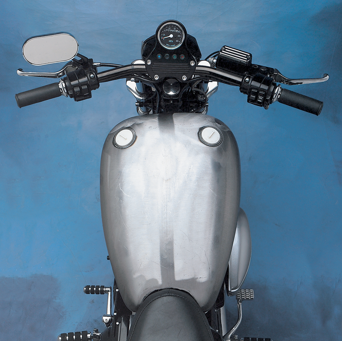 DRAG SPECIALTIES Extended Gas Tank - Smooth-Top - Twin-Cap - Sportster 11583-BX46