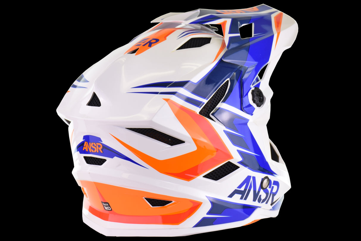 ANSR - A15 BMX Faze Helmet - Blue Orange - Youth Medium (open Box)