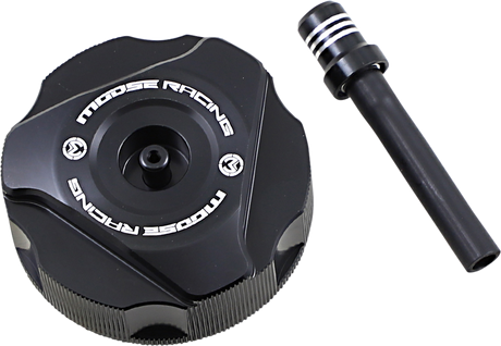 MOOSE RACING Aluminum Gas Cap - Black - Gas Gas T03-5112B - Cycle City Outdoors