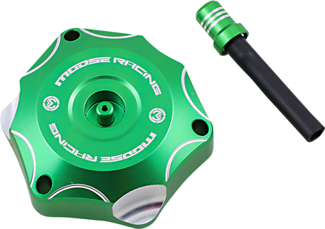 MOOSE RACING Aluminum Gas Cap - Green - Kawasaki T03-2116GN - Cycle City Outdoors