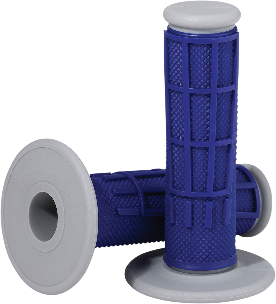 MOOSE RACING Grips - Compound - Half-Waffle - Blue 1MG2315-UEM - Cycle City Outdoors
