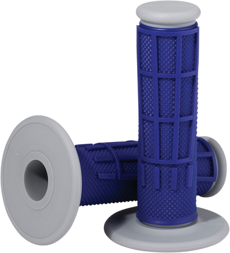 MOOSE RACING Grips - Compound - Half-Waffle - Blue 1MG2315-UEM - Cycle City Outdoors