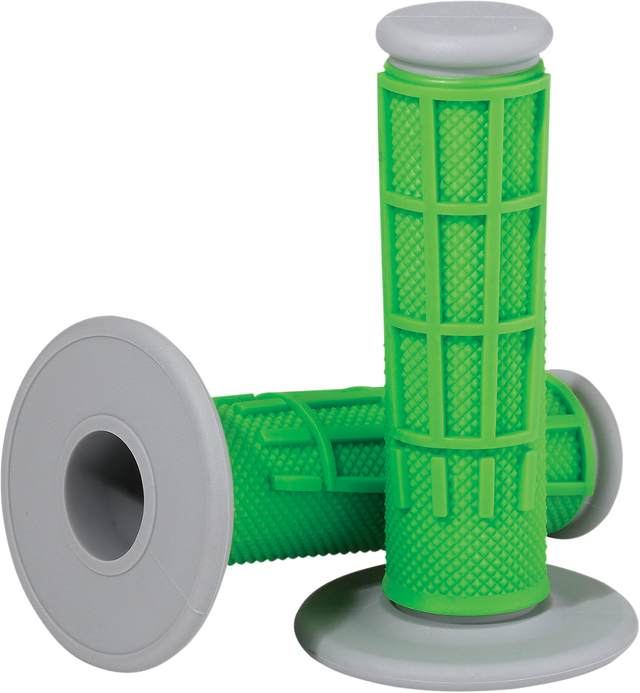 MOOSE RACING Grips - Compound - Half-Waffle - Green 1MG2315-GEM - Cycle City Outdoors