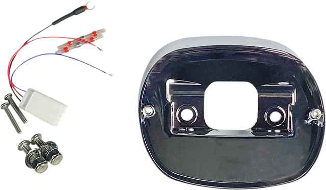 Custom Dynamics Taillight Baseplate - Chrome TL-BASE99-C - Cycle City Outdoors