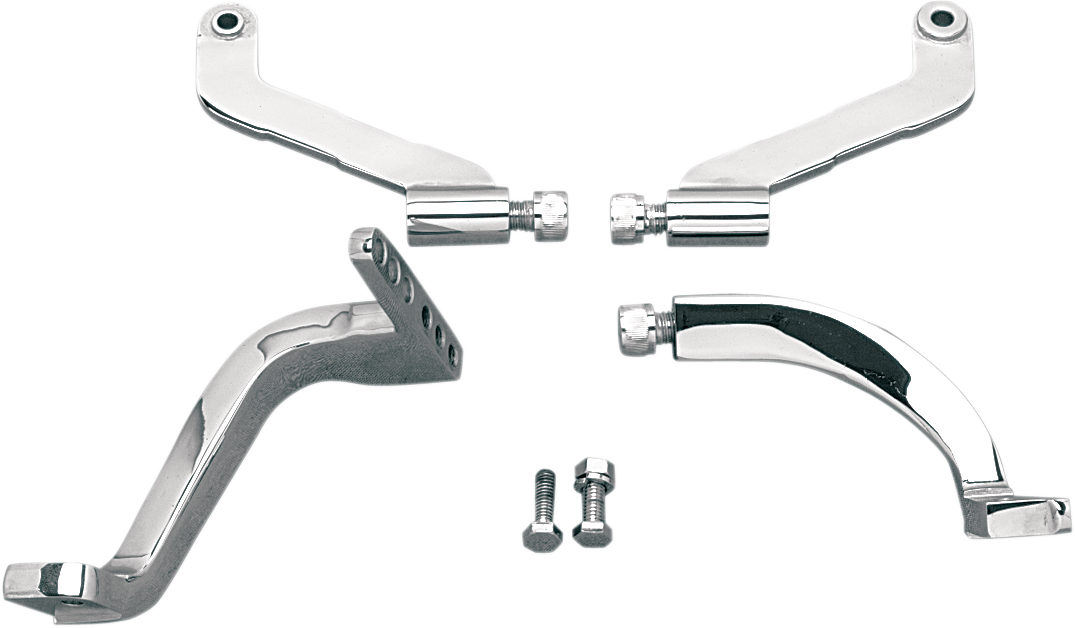 DRAG SPECIALTIES Floorboard Mounting Brackets - Chrome - FLT/FLHT 057091-BC5 - Cycle City Outdoors