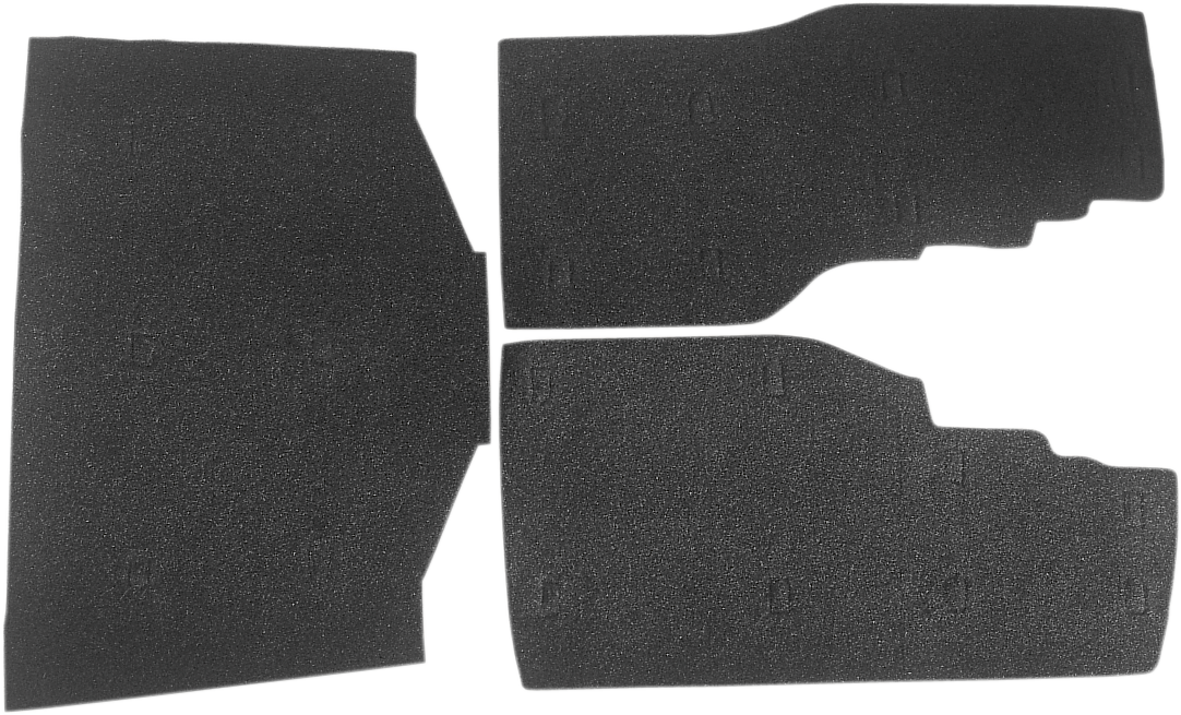 DRAG SPECIALTIES Saddlebag/Tourbox Floormats - Black - Gold Wing '88-'00 DS710115 - Cycle City Outdoors