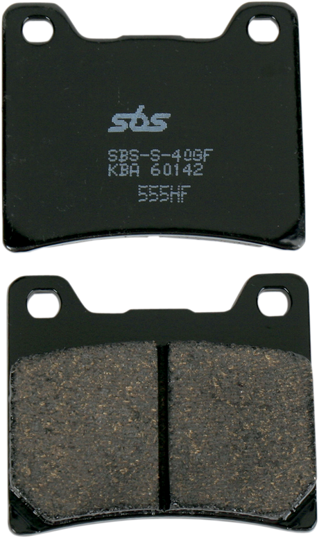 SBS HF Series Organic Base Brake Pads - 555HF (Yamaha VMX 1200 V-Max / YZF600R / XV 1100 Virago 1983–2009)