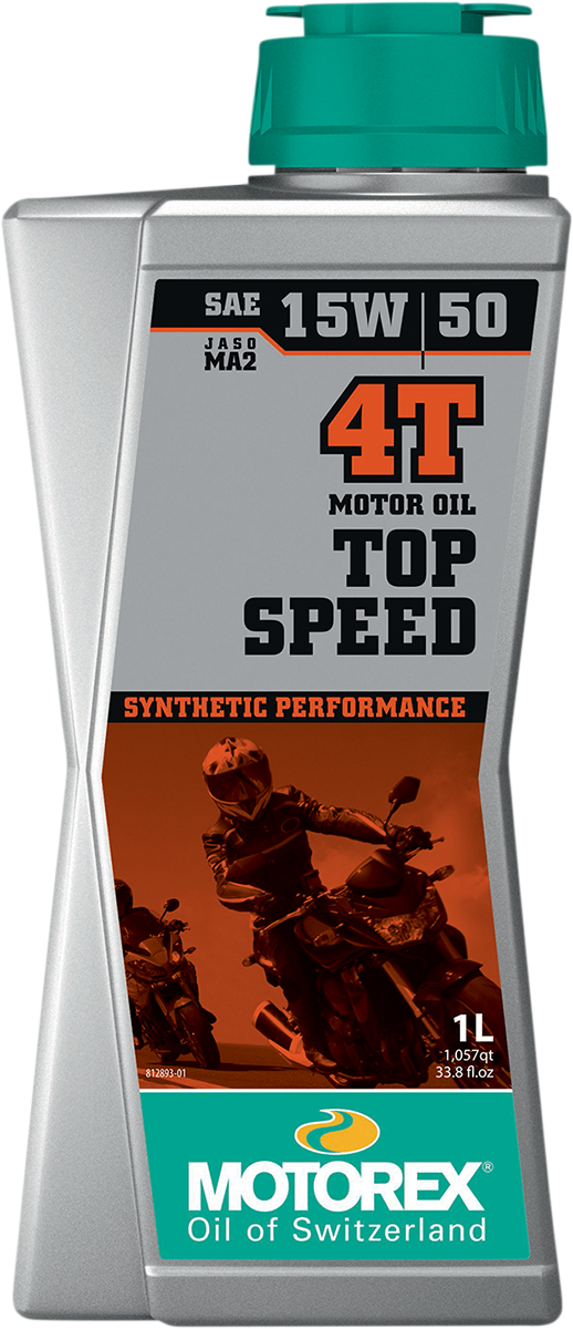 MOTOREX Top Speed Synthetic 4T Engine Oil - 15W-50 - 1L 308096