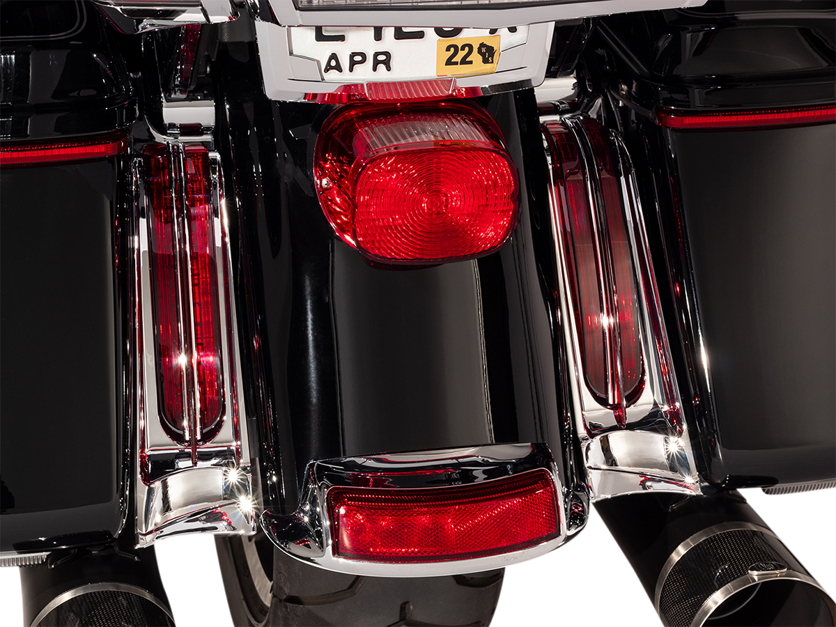 Ciro Filler Panel Lights - Red/Chrome 40050 - Cycle City Outdoors