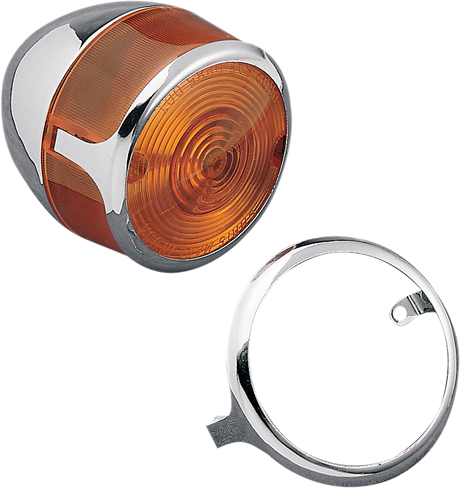 DRAG SPECIALTIES Turn Signal Lens Trim - Chrome 72182 - Cycle City Outdoors