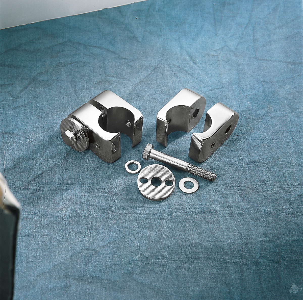 DRAG SPECIALTIES Universal Engine Guard Clamps - Chrome - 1" 720218-SC2 - Cycle City Outdoors
