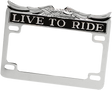 DRAG SPECIALTIES Chrome Live Ride License Frame 28-6014-BC732 - Cycle City Outdoors