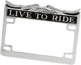 DRAG SPECIALTIES Chrome Live Ride License Frame 28-6014-BC732 - Cycle City Outdoors