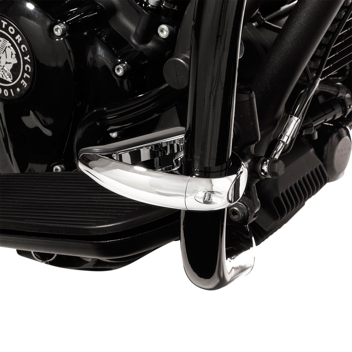 Ciro Toe Rest - 1-1/4" - Chrome 60400 - Cycle City Outdoors