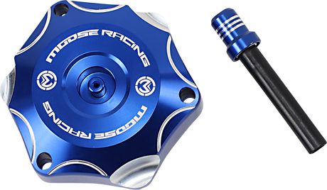 MOOSE RACING Aluminum Gas Cap - Blue - Yamaha T03-4132L - Cycle City Outdoors