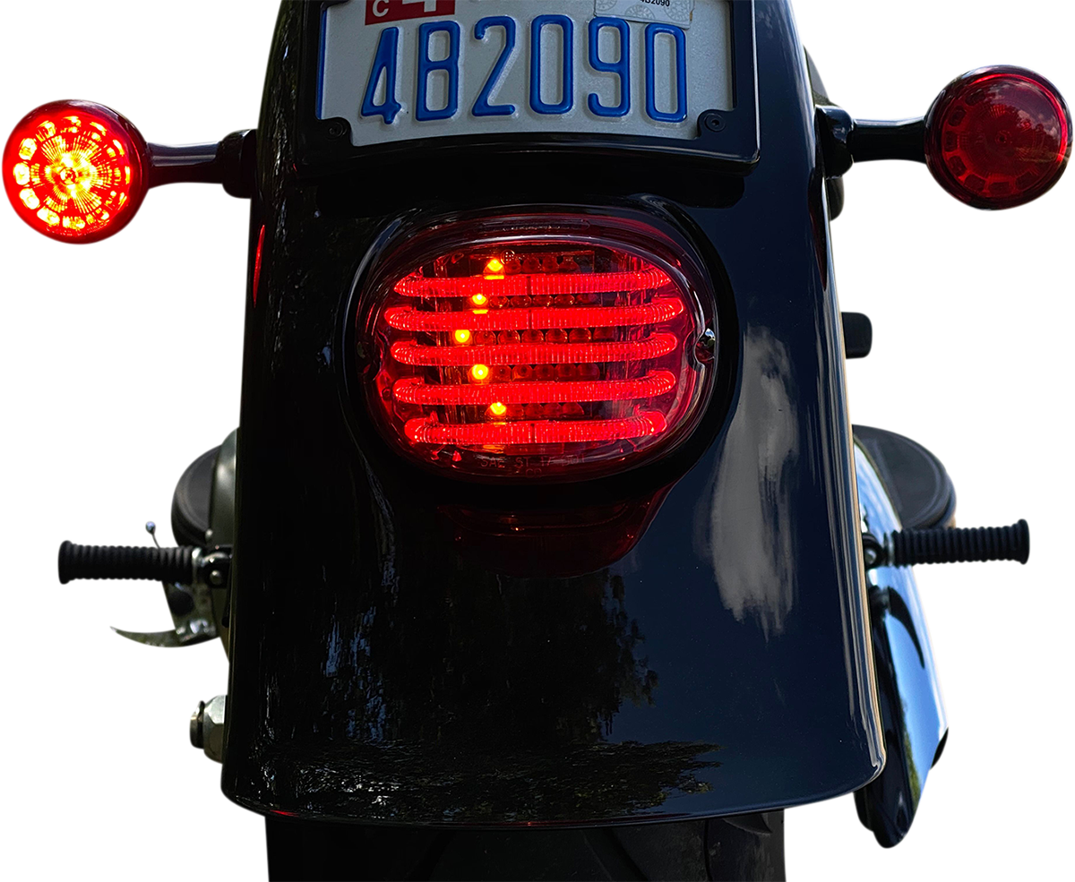 Custom Dynamics Taillight/Turn Signal - Top Window - Red Lens PB-TL-INT-TW-R - Cycle City Outdoors