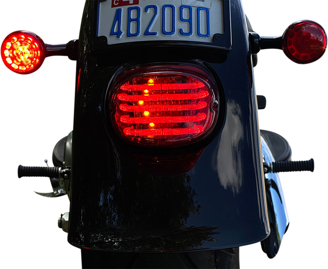 Custom Dynamics Taillight/Turn Signal - Top Window - Red Lens PB-TL-INT-TW-R - Cycle City Outdoors