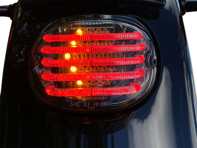 Custom Dynamics Taillight/Turn Signal - Top Window - Smoke Lens PB-TL-INT-TW-S - Cycle City Outdoors