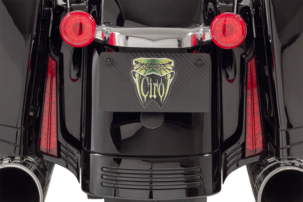 CIRO Filler Panel Light - Red Lens - Red LEDs - Black 40043