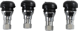 MOOSE UTILITY Valve Stem - Push-In - Chrome/Black TR412C-B4