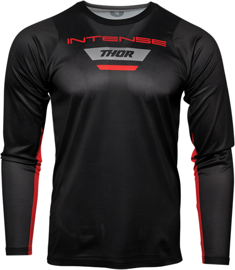 THOR Intense Jersey - Long-Sleeve - Black/Gray - XL 5120-0066 - Cycle City Outdoors